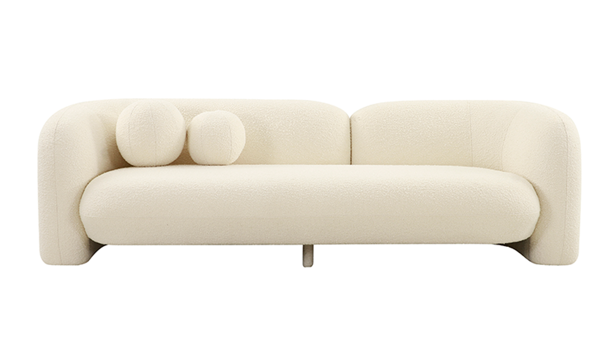 Seattle 3 Seat Boucle Sofa