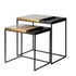 Verona Aluminium & Iron Side Table Nest/2