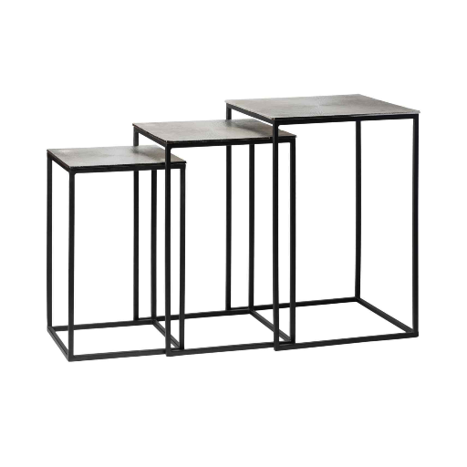 Verona Aluminium Side Table Set Of 3