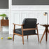 Spencer Mid-Century Armchair Black