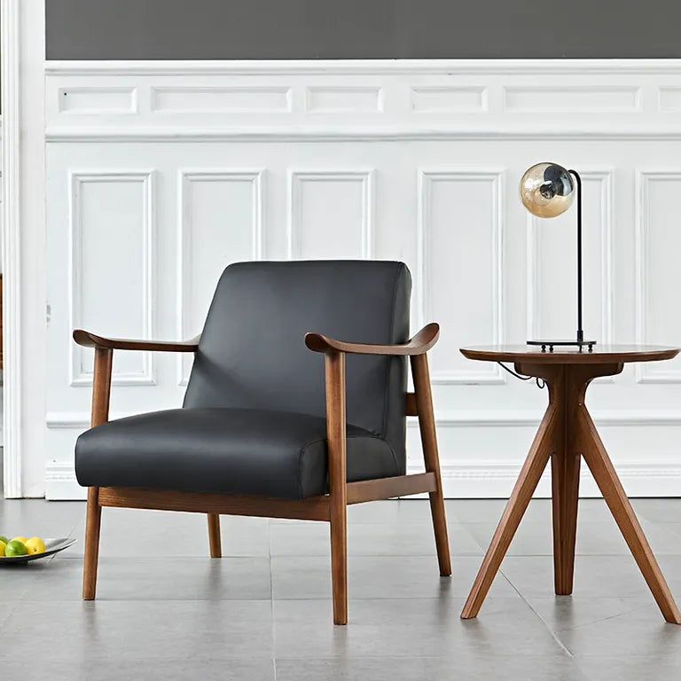 Spencer Mid-Century Armchair Black