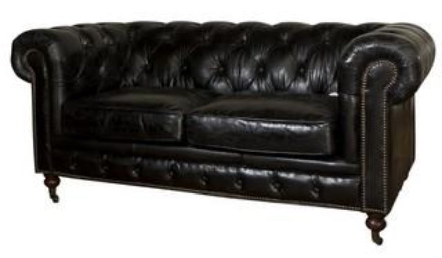 Hampton Court 2 Seater Belon Black