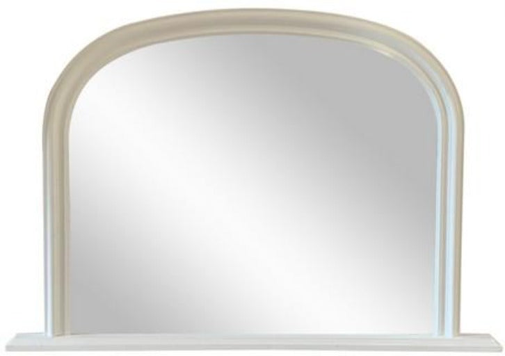 Bordeaux Mantle Mirror White