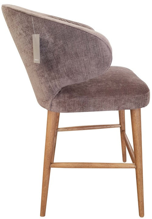 Venus Barstool Grey Chenille