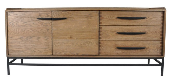 Carlton 2 Door 3 Drawer Sideboard - Natural