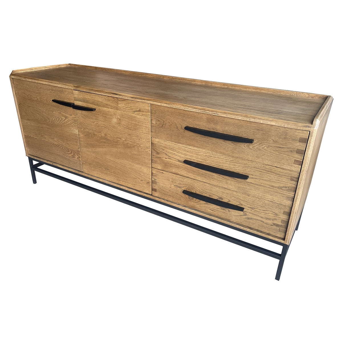 Carlton 2 Door 3 Drawer Sideboard - Natural