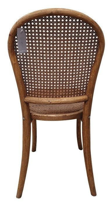 Rattan Backed Dining Chair-Natural