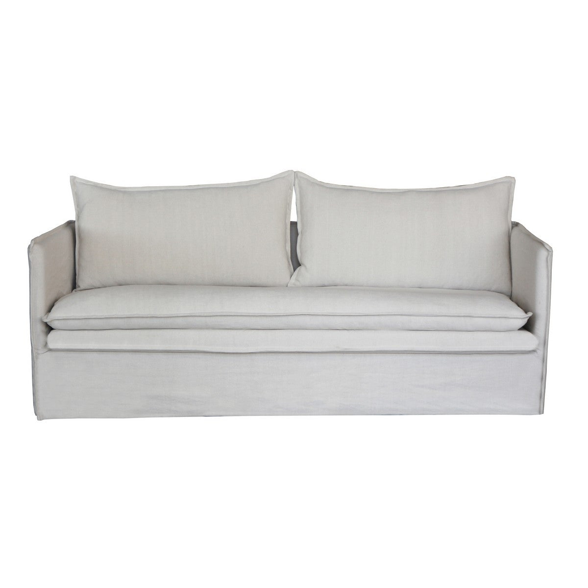 Courtenay 3 Seat Slip Cover Sofa - Salt & Pepper