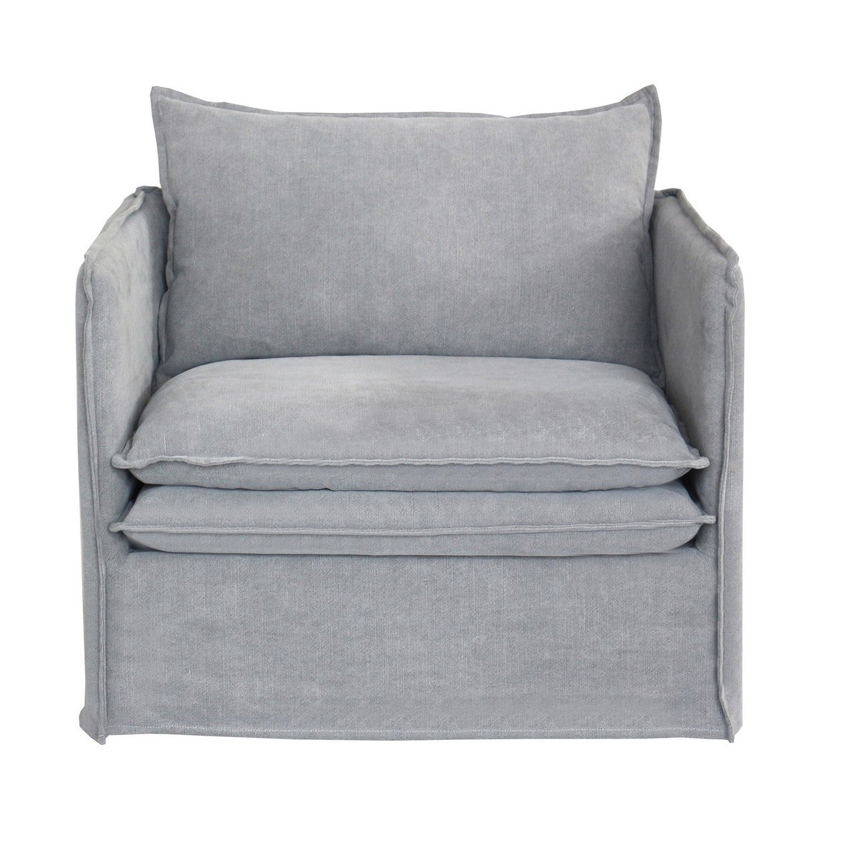 Courtenay Slipcover Armchair - Grey