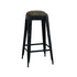 Industrial leather barstool