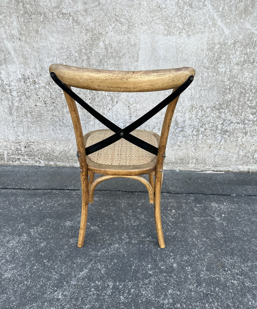 Cross Back Dining Chair - Antique Oak Natural