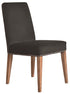 Pascal Dining Chair - Dark Grey Velvet With Antique Studs