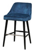 Pedro Blue Velvet Barstool