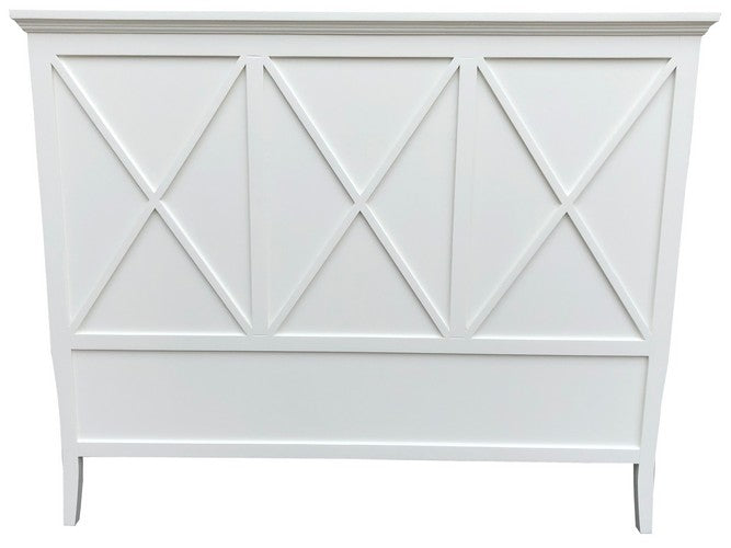 Villa Queen Headboard - White Poplar