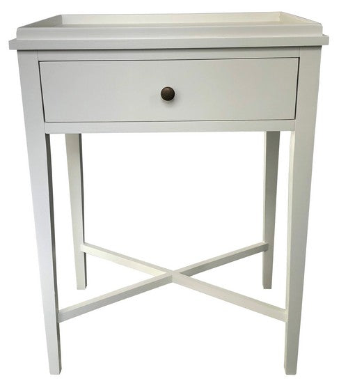 Bordeaux Bedside Table - White Poplar