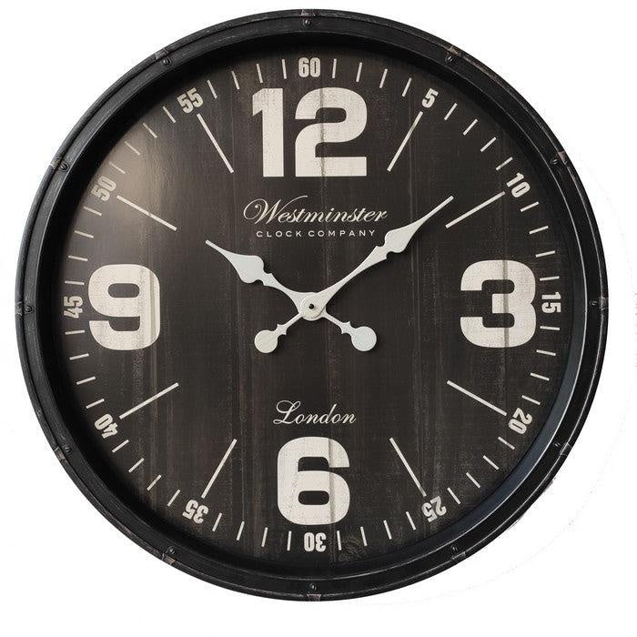 Westminster Wall Clock - Black