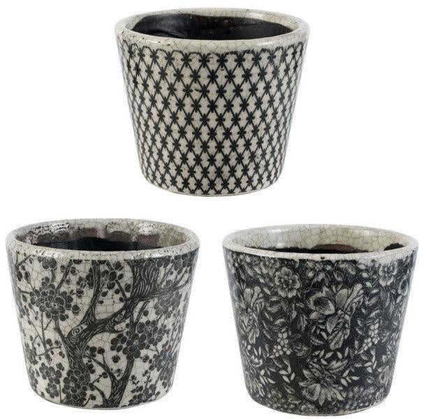 Floral Planters Set of 3