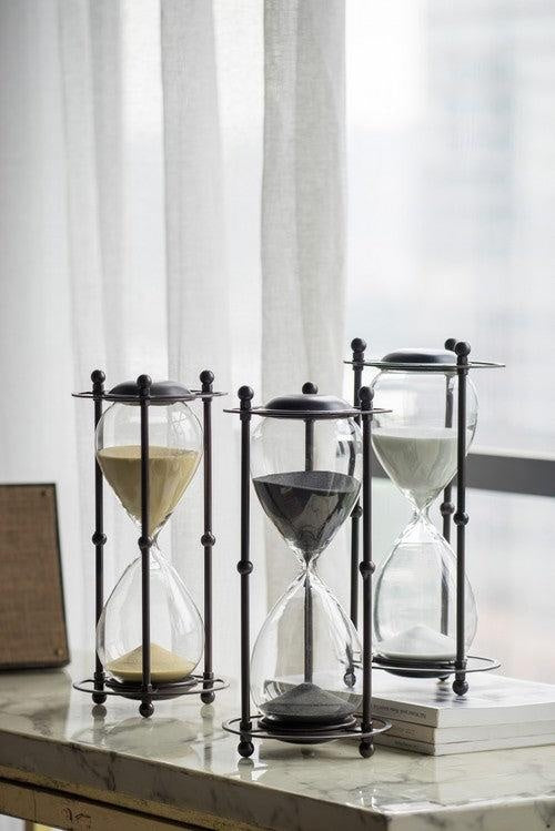 Hourglass with Iron Stand