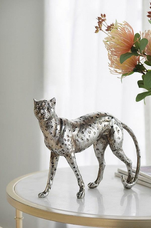 Standing Leopard Statuette