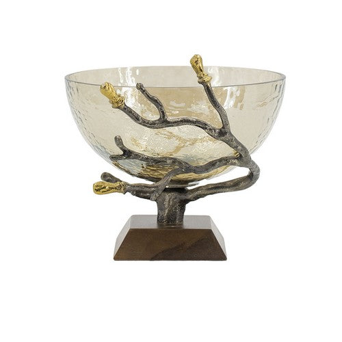 Twig Bowl in Antique Nickel Finish