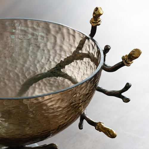 Twig Bowl in Antique Nickel Finish