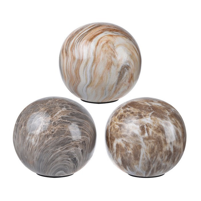 Marbleized Ball Accents Set of 3