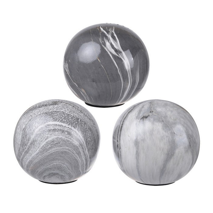 Marbleized Ball Accents Set of 3