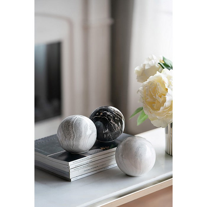 Marbleized Ball Accents Set of 3