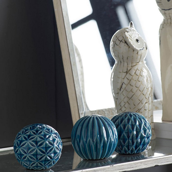 Ceramic Ball Accents Set of 3