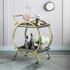 Margo Bar Trolley Gold & Grey