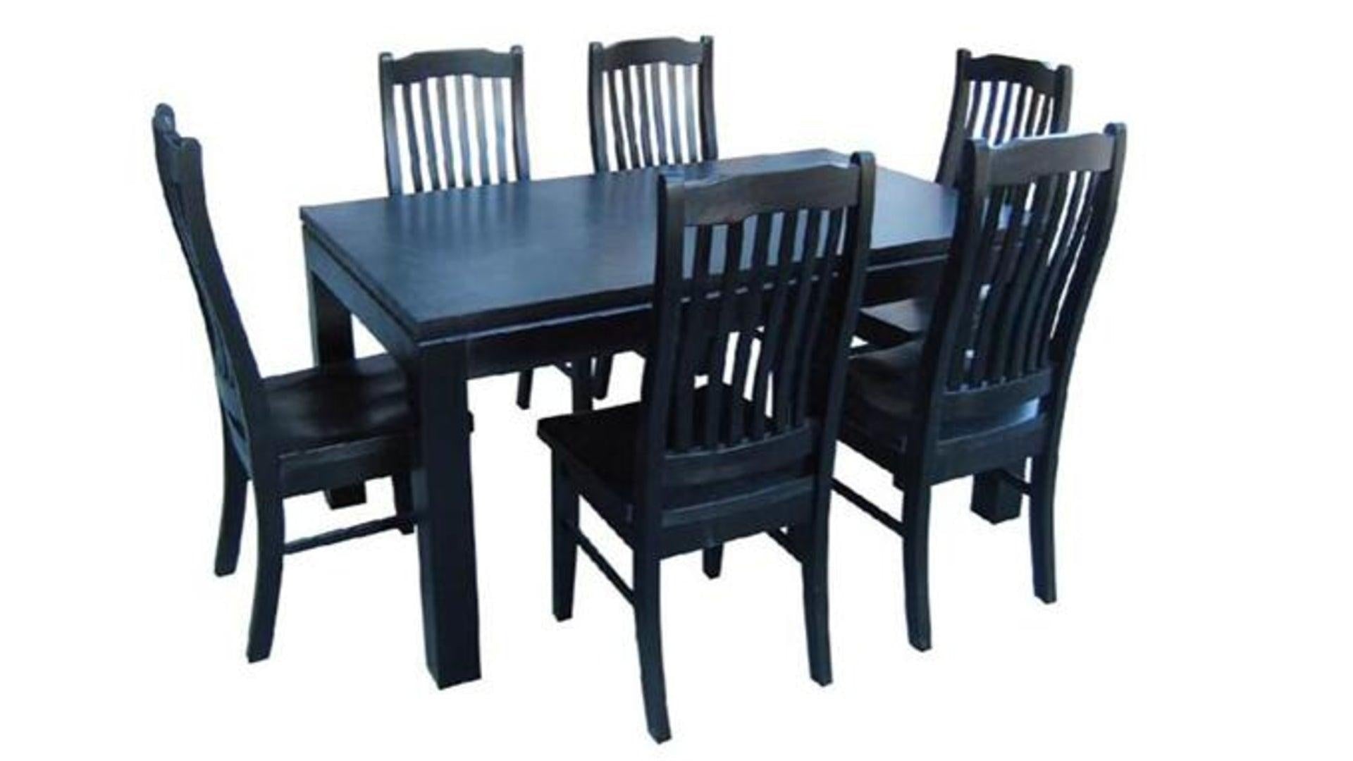 Ada Black Dining Suite 5Pcs