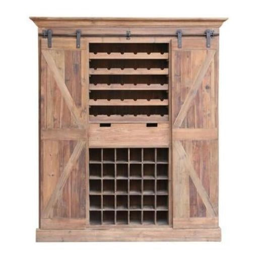 Reclaimed Pine Wine Cabinet