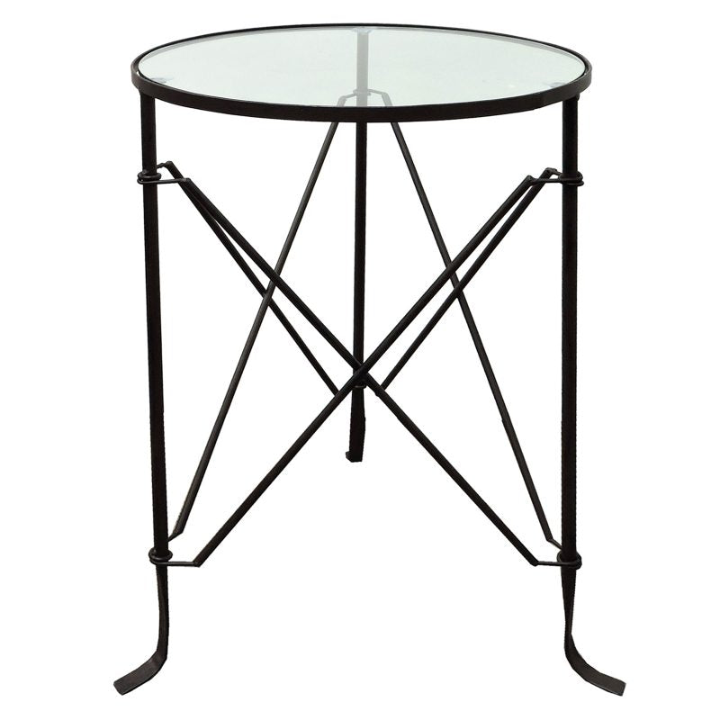 Villa Iron Side Table Black