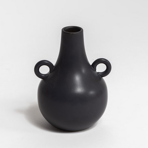 Swan Vase Black