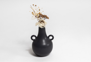 Swan Vase Black