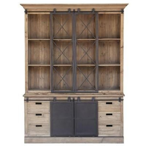 Wall Unit with Sliding Barn Doors