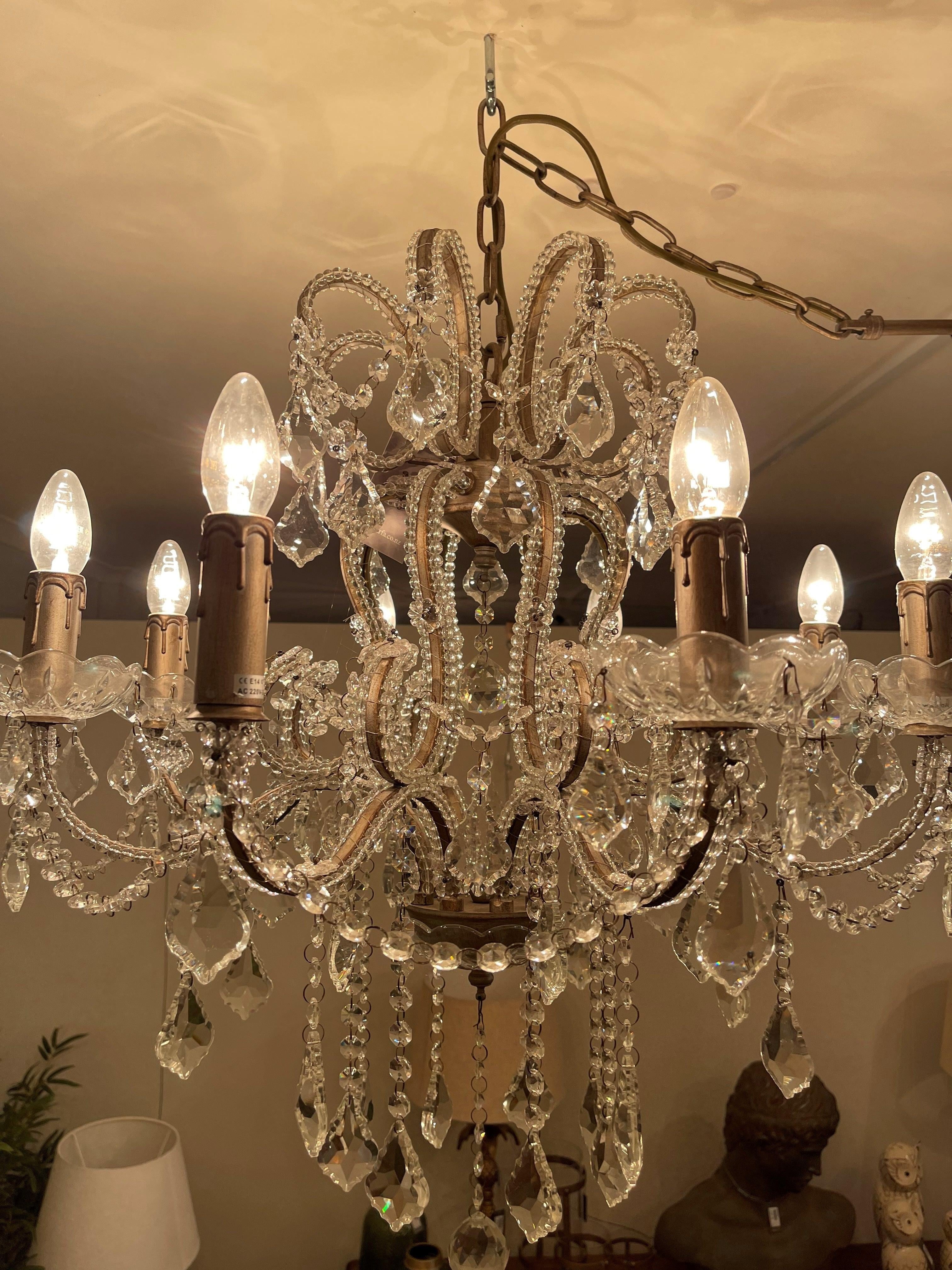 Chandelier Antique Silver